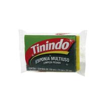 Kit c/ 3 Esponja Dupla Face Verde E Amarelo Tinindo
