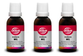 Kit C/3 Essência Alimentícia Mel 30ml Arcolor