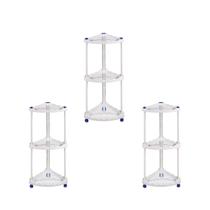 Kit C/3 Estante Triangular 3 Bandejas ECO - Brasami