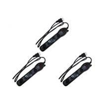 Kit C/3 - Filtro Linha Qualitronix 4 Tomada Bivolt Preto