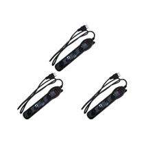Kit C/3 - Filtro Linha Qualitronix 4 Tomada Bivolt Preto