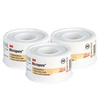 Kit C/ 3 Fitas Micropore 25mm X 10 Mt Cor Bege 3m Kit C/ 3 Fitas Micropore 25mm X 10 Mt Cor Bege 3m
