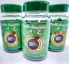 Kit c/ 3 frascos Suplemento Alimentar Multivitamínico A Z Selo Beauty com 90 cápsulas cada frasco