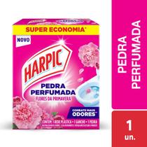Kit c/ 3 Harpic Pedra Sanitaria Aroma Plus Flores Do Campo