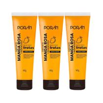 Kit c/3 - Hidratante Bisnaga Manga Rosa 145g Porán