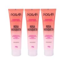 Kit c/3 - Hidratante Corporal Rosa Mosqueta 145g Porán