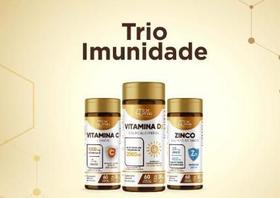 Kit c/3 imunidade zinco+vitamina c+vitamina d mix nutri
