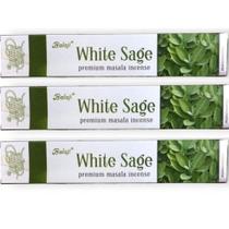Kit c/ 3 Incensos Balaji White Sage 15g Original Aroma Relaxante Top Kit c/ 3 Incensos Balaji White Sage 15g Original Aroma Relaxante Top