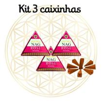 KIT C/3 Incensos Golden Nag ConeCascata Sabor:Patchouli