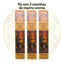 KIT C/3 Incensos Goloka Vareta Linha Rituais Elementais Sabor:SÂNDALO KIT C/3 Incensos Goloka Vareta Linha Rituais Elementais Sabor:SÂNDALO