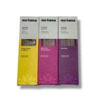 Kit c/ 3 Incensos Nirvana Lavanda, Ylang e Olíbano e Gerânio