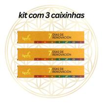 KIT C/ 3 Incensos Palo Santo Peruano Ispalla 7 Dias Renovação VARETAS