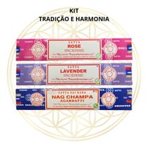 KIT C/3 Incensos Premium de Massala Indiano Satya Varetas KIT C/3 Incensos Premium de Massala Indiano Satya Varetas