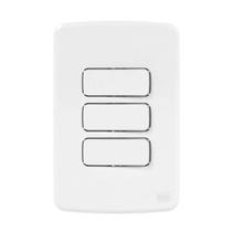 Kit c/ 3 int paralelo triplo c/ placa 4 x 2 compose weg Kit c/ 3 int paralelo triplo c/ placa 4 x 2 compose weg