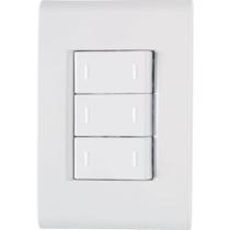 Kit c/ 3 int simples triplo c/ placa 4 x 2 liz tramontina