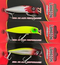 Kit C/3 Isca Artificial Meia Água 7,7cm 7gr Estilo Brava 77