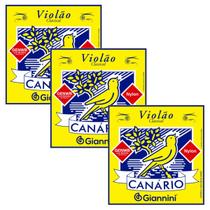 Kit c/ 3 jogo de cordas giannini para violão nylon genwb c/bolinha Kit c/ 3 jogo de cordas giannini para violão nylon genwb c/bolinha