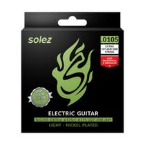 Kit C/3 jogos de Encordoamento P/Guitarra Slg105 Solez