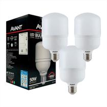 Kit c/ 3 Lampadas Led 50w Bulbo Branco Frio 6500K Bivolt Avant Galpão, áreas grandes Kit c/ 3 Lampadas Led 50w Bulbo Branco Frio 6500K Bivolt Avant Galpão, áreas grandes