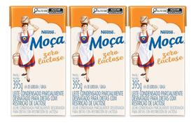 Kit C/3 Leite Condensado Moça Semidesnat Zero Lactose 395g