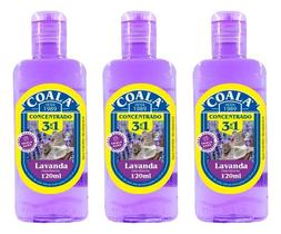 Kit C/3 Limpador Perfumado Concentrado Coala 120ml Lavanda