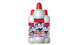 Kit c/ 3 Limpeza Pesada Uau Cloro Ativo Banheiro - 1 Litro