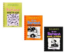 Kit C/3 Livros Diário de Um Banana 8, 9 e 10 ( Capa Mole) + Brinde