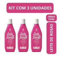 Kit c/3 loçao corporal leite de rosas tradicional 100ml Kit c/3 loçao corporal leite de rosas tradicional 100ml
