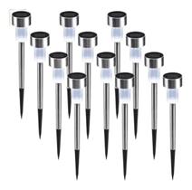 Kit c/ 3 Luminaria Jardim Luz Solar Unidade Espeto Led com Kit c/ 3 Luminaria Jardim Luz Solar Unidade Espeto Led com