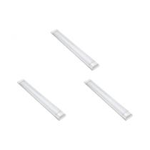 Kit C/3 - Luminaria Led Qualitronix Flat 40W. 6500K. Bivo...