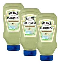 Kit C/3 Maionese Heinz 215g Alho Tostado Com Ervas