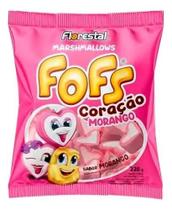 Kit c/ 3 Marsmallow Fofs Coracao Morango - Florestal 220 Grs Kit c/ 3 Marsmallow Fofs Coracao Morango - Florestal 220 Grs