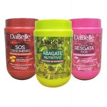 Kit C/3 Máscara 800g Dabelle Nutrição, Hidratação e Reconstrução.