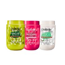Kit C/3 Máscara 800g Dabelle Nutrição, Hidratação e Reconstrução.