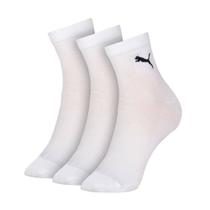 Kit c/ 3 Meias Puma Cano Médio Branco 39/43 Masculino Kit c/ 3 Meias Puma Cano Médio Branco 39/43 Masculino