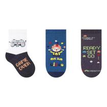 Kit c/ 3 Meias Selene Bebê Cano Médio Menino Branco Kit c/ 3 Meias Selene Bebê Cano Médio Menino Branco