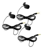 Kit C/3 Microfone Lapela Para Smartphone Youtuber Stereo