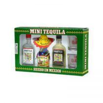 Kit C/3 Miniatura Tequila Ranchito e Panchito 40ml + 2 Cop. - Destilaria Campeny