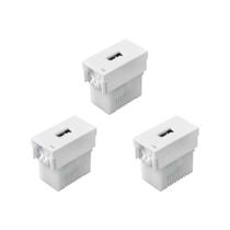 Kit C/3 - Modulo Ilumi Vivaz Tomada "Usb" Branca 7591