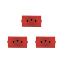 Kit C/3 - Modulo Peesa Alfa 1445V Tomada 20A Vermelho Kit C/3 - Modulo Peesa Alfa 1445V Tomada 20A Vermelho