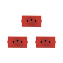 Kit C/3 - Modulo Peesa Alfa 1445V Tomada 20A Vermelho