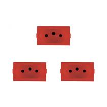 Kit C/3 - Modulo Peesa Alfa 1445V Tomada 20A Vermelho Kit C/3 - Modulo Peesa Alfa 1445V Tomada 20A Vermelho
