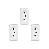 Kit C/3 - Modulo Pial Pop 1Tomada 10A Lg030 Branco