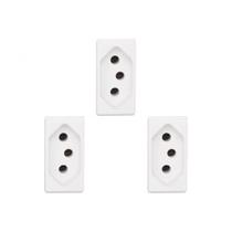 Kit C/3 - Modulo Pial Pop 1Tomada 20A Lg03020 Branco Kit C/3 - Modulo Pial Pop 1Tomada 20A Lg03020 Branco