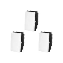 Kit C/3 - Modulo Pial Pop Branco 1 Paralelo 10A Lg020 Kit C/3 - Modulo Pial Pop Branco 1 Paralelo 10A Lg020