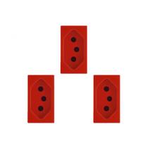 Kit C/3 - Modulo Soprano Ilus (Tomada 20A Vermelho) 5Ub9...