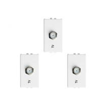 Kit C/3 - Modulo Soprano Ilus (Tomada Coaxial) 5Tg99334 Kit C/3 - Modulo Soprano Ilus (Tomada Coaxial) 5Tg99334