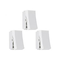 Kit C/3 - Modulo Steck Linha Stella 1 Simples 10A. Branco... Kit C/3 - Modulo Steck Linha Stella 1 Simples 10A. Branco...