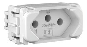 Kit c/ 3 Modulo Tomada 2p+t 20a 250v Branco Compose Weg