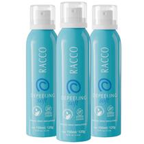 Kit c/3 Mousse Spray Depilatório Depeeling Racco 150ml